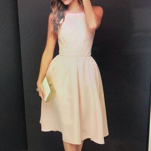 Charmed Life Peach Midi Dress